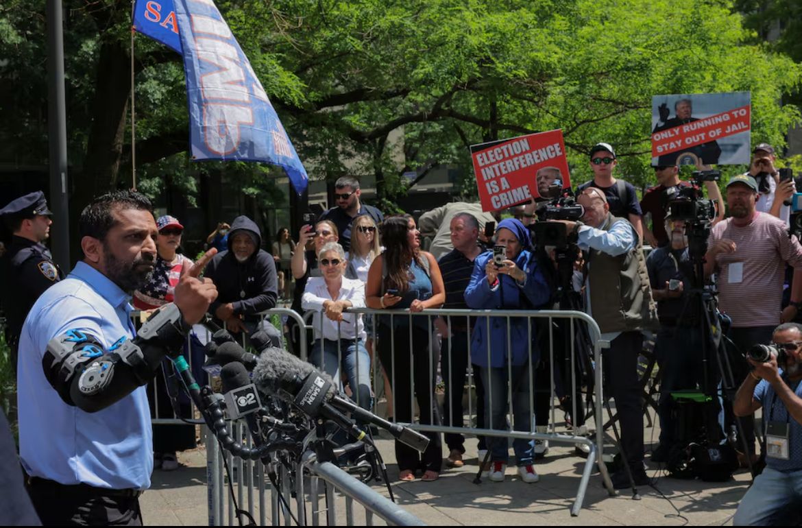 Kash Patel, Manhattan, New York City, May 20, 2024. 