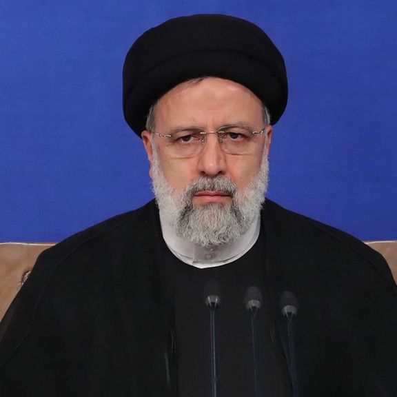 Iranian President Ebrahim Raisi during a press conference on August 29, 2022