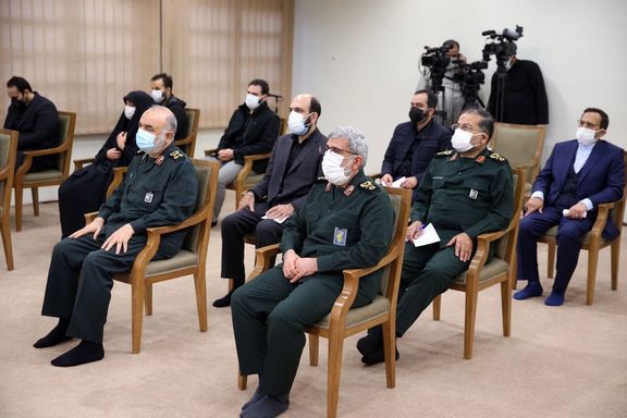 IRGC top commanders meeting Khamenei on the second anniversary of Qasem Soleimani's killing.