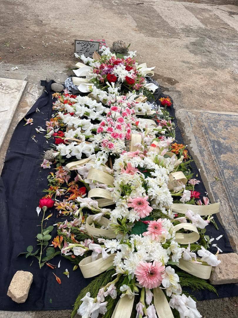 Mohsen Langarneshin's burial place in Behesht Zahra cemetery in Tehran, Iran. 