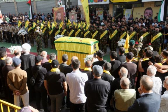 Funeral of a Hezbollah member in Lebanon on September 19, 2024