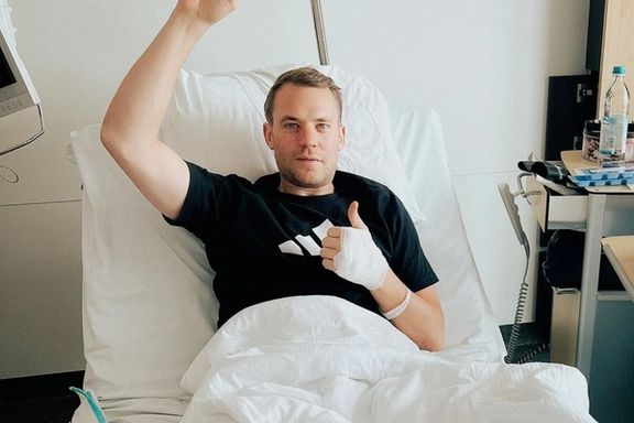 مانوئل نویر به دلیل شکستگی پا ادامه فصل را از دست داد