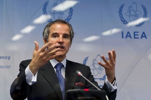International Atomic Energy Agency (IAEA) Director General Rafael Grossi attends a news conference during a board of governors meeting at the IAEA headquarters in Vienna, Austria, June 7, 2021.