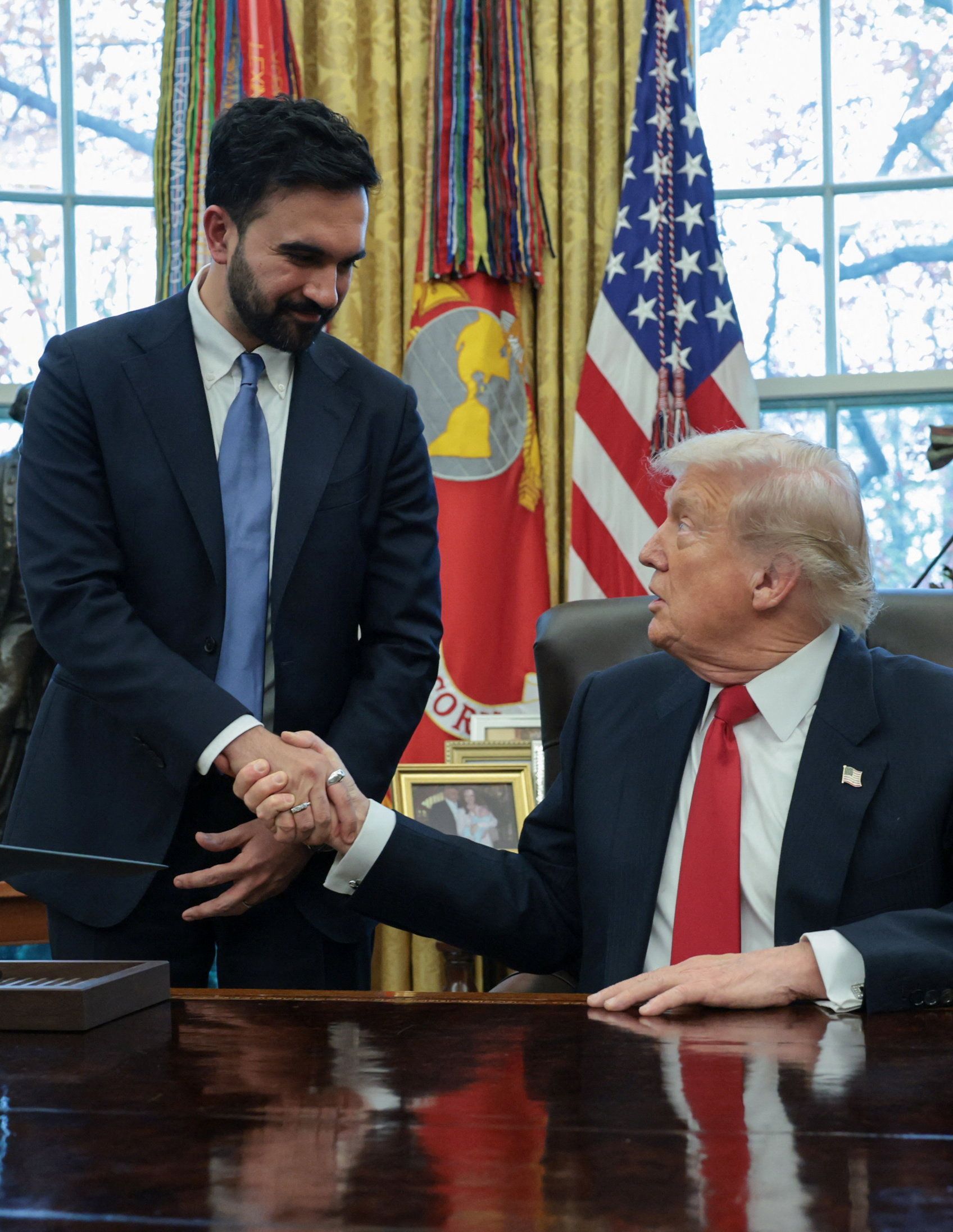 ترامپ و ممدانی پس از حملات سیاسی شدید به یکدیگر در ماه‌های اخیر، در کاخ سفید دیدار کردند