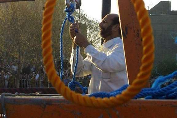A public hanging in Iran. Undated