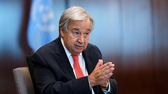 United Nations Secretary-General Antonio Guterres at the United Nations Headquarters in Manhattan, New York City, US, September 15, 2021
