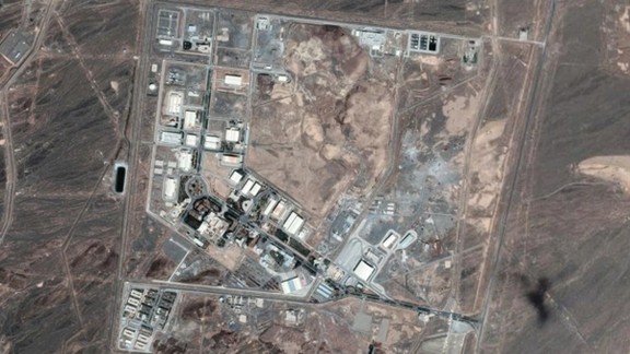 Satellite view of Iran's Natanz nuclear facility. Undated