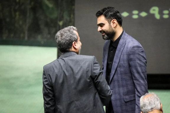 «awmaker Amirhossein Sabeti (right)