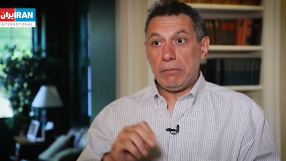 Nizar Zakka, a Lebanese former hostage of the Iranian regime during an interview with Iran International
