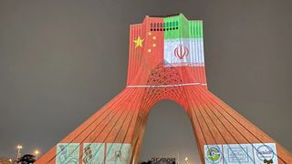 Not Everyone Sees Friendship In Iran’s Display Of Chinese Flag