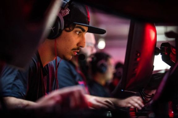 A gamer participates in a gaming festival in Tehran, Iran, February 17, 2026