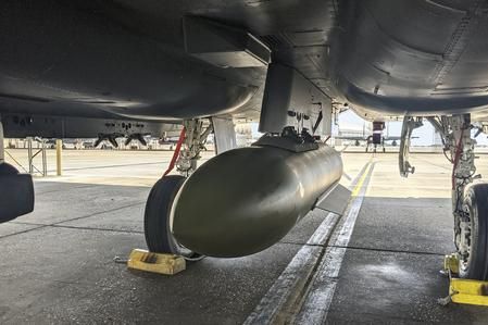 The US GBU-72 Advanced 5K Penetrator 5,000 pound bomb.