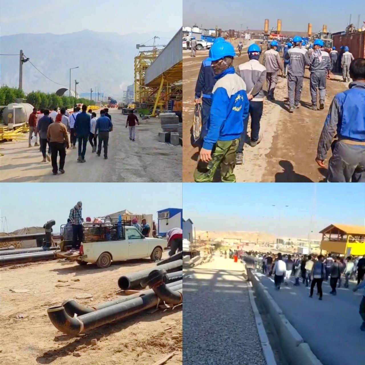 کارگران صنایع نفت و گاز اعتصاب کردند؛ حمایت ۸۰ حزب و نهاد از منشور مطالبات تشکل‌های صنفی