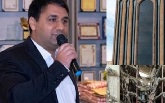 Abdolbaghi the well-connected owner of the building who is ither dead or alive. FILE