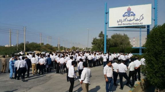 شورای سازماندهی اعتراضات کارگران پیمانی نفت: نیروهای سرکوب باید از محیط کار بیرون روند