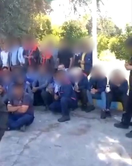 A number of workers on strikes in Iran