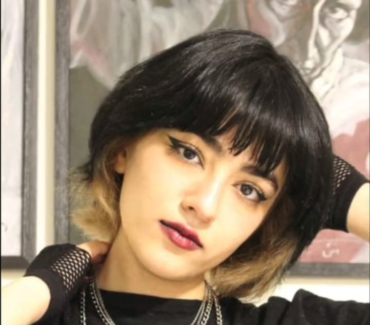 Nika Shakrami, who disappeared for 10 days after being chased in the street by security agents. Undated