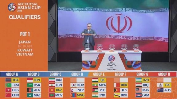 مشخص شدن حریفان ایران در مقدماتی جام ملتهای فوتسال آسیا