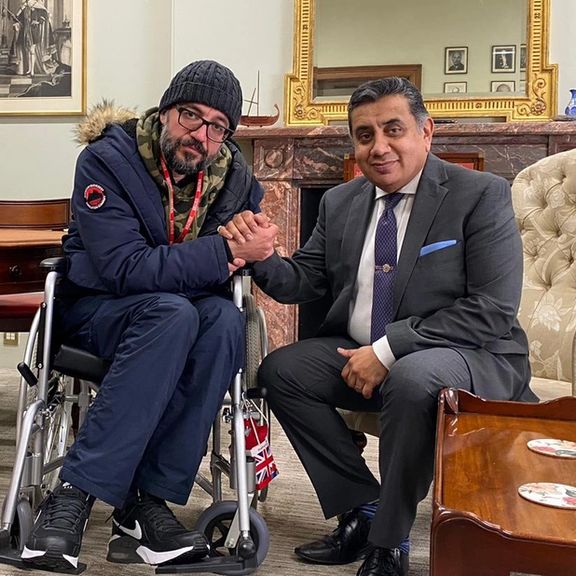 الناشط الإيراني "بهشتي" يلتقي مساعد الخارجية البريطانية في اليوم الـ62 من إضرابه عن الطعام