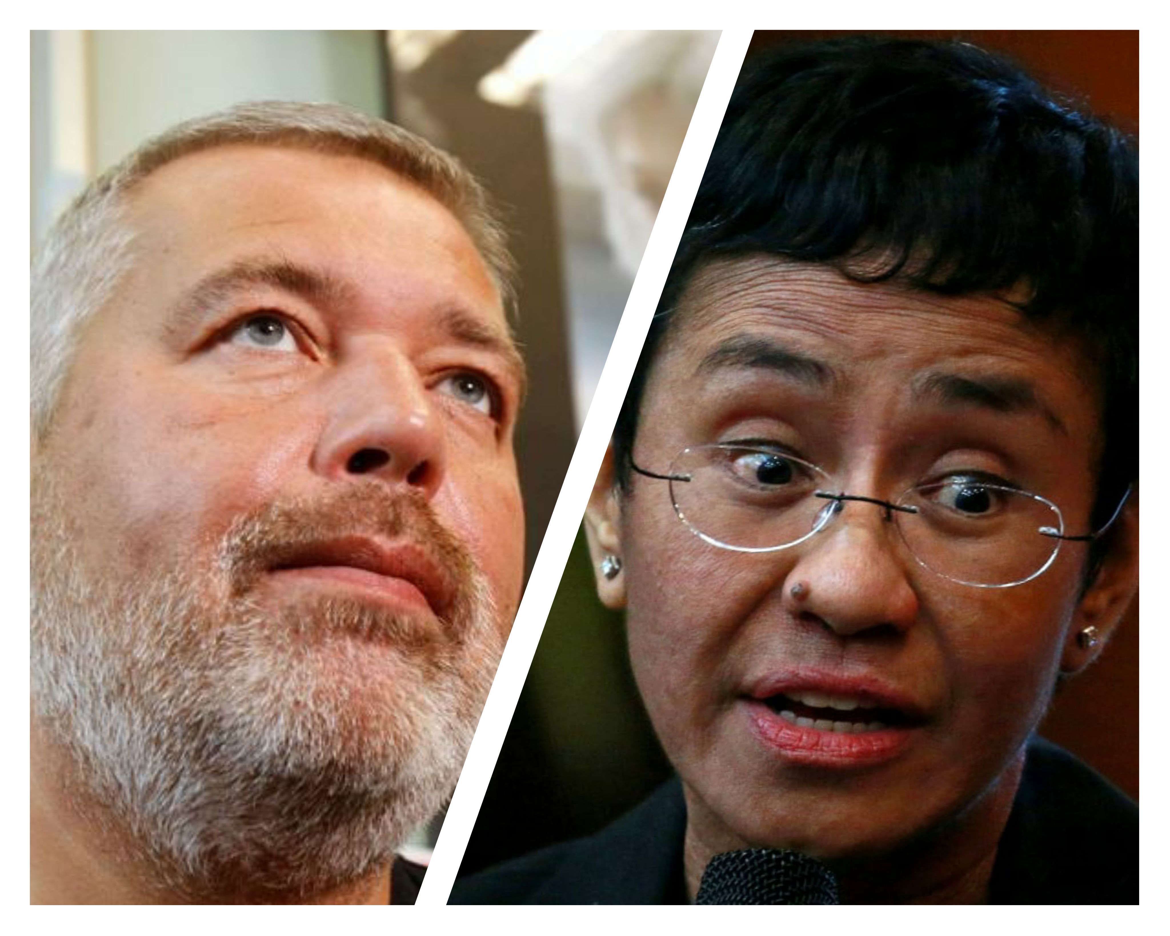 جایزه صلح نوبل به دو روزنامه‌نگار منتقد حکومت رسید