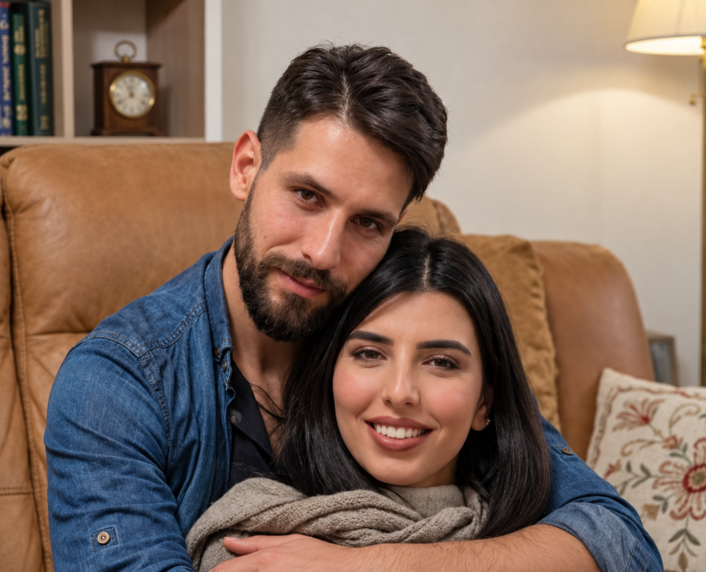 Aida Heidari and her fiancé, Abolfazl Soleimani Al-Mouti, before his death during protests in Qazvin on January 9. Heidari died by suicide eight months later, around the time the couple had planned to marry.