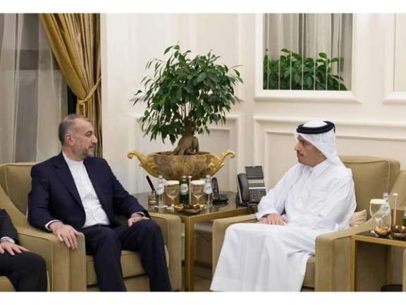 Iranian and Qatari foreign minister meet in Doha. October 14, 2023