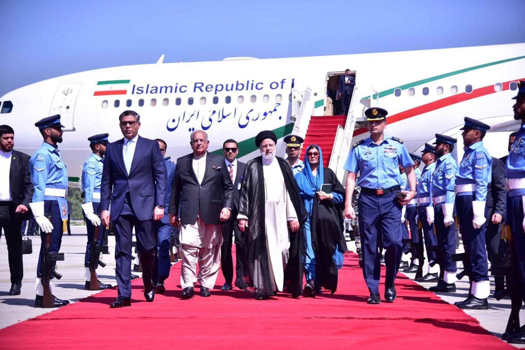 Iranian President Ebrahim Raisi arrives on a three-day official visit in Islamabad, Pakistan April 22, 2024.