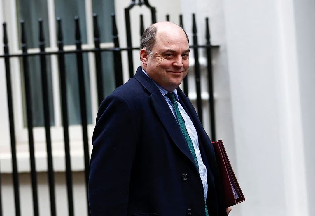 British Defence Secretary Ben Wallace walks on Downing Street in London, Britain, March 7, 2023. 