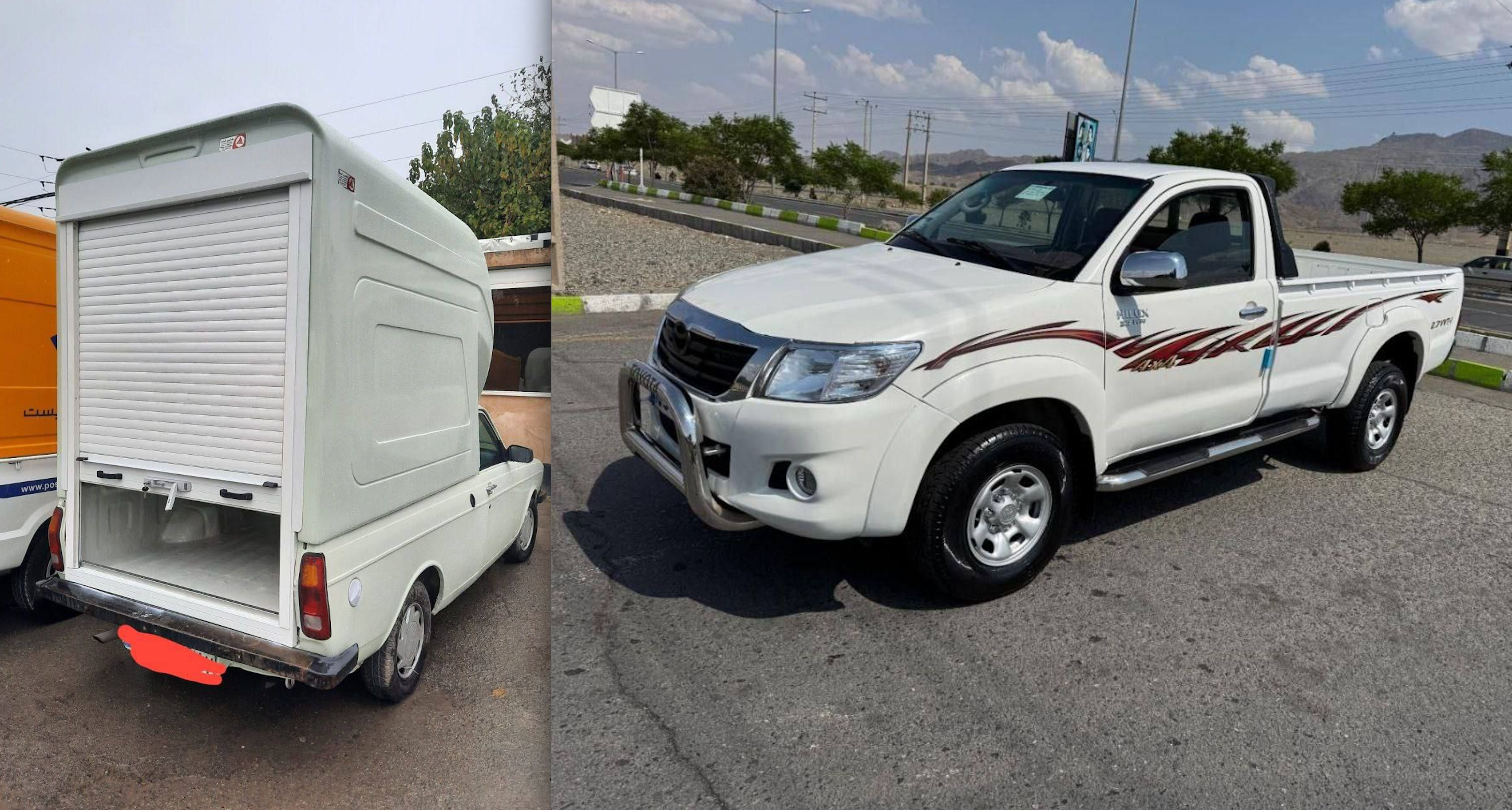 Photos published by Iranian state media allegedly show vehicles used for transporting drones in Iran. 