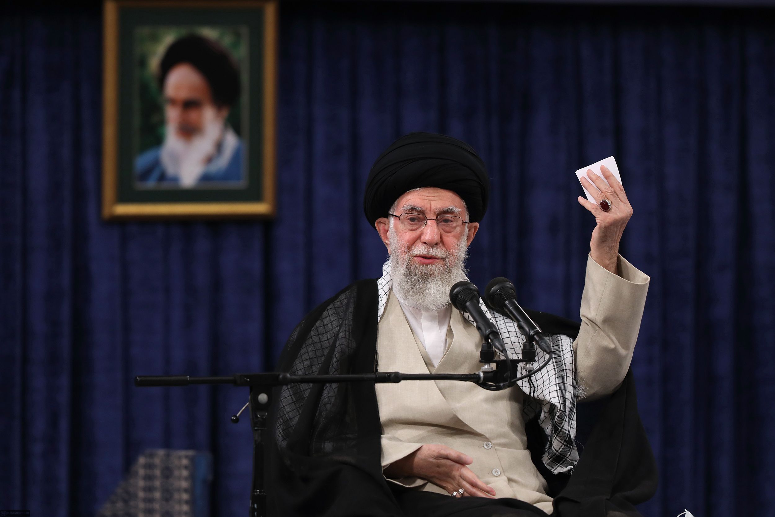 Ali Khamenei speaking on Saturday, November 26, 2022