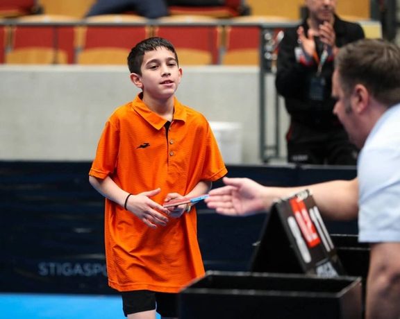 یاسین شعاری، پدیده جدید پینگپنگ ایران قهرمان هوپس آسیا شد