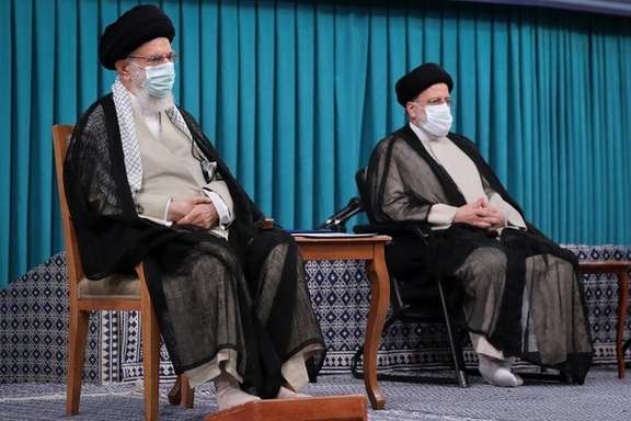 Iran's Supreme Leader Ali Khamenei (L) and president Ebrahim Raisi. FILE PHOTO