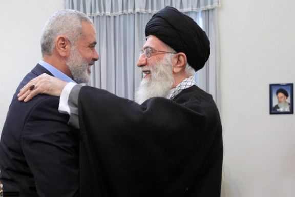 Ali Khamenei and Ismail Haniyeh in an earlier meeting in Tehran
