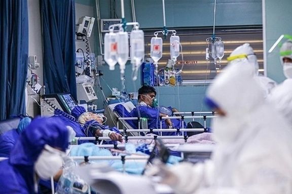 COVID patients in a Tehran hospital at the peak of the fifth pandemic surge