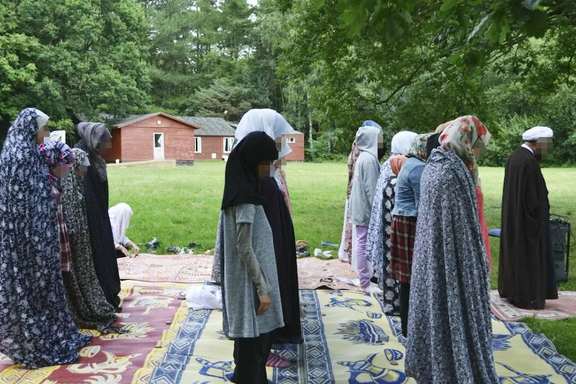 Girls at Camp Wilayah in the UK