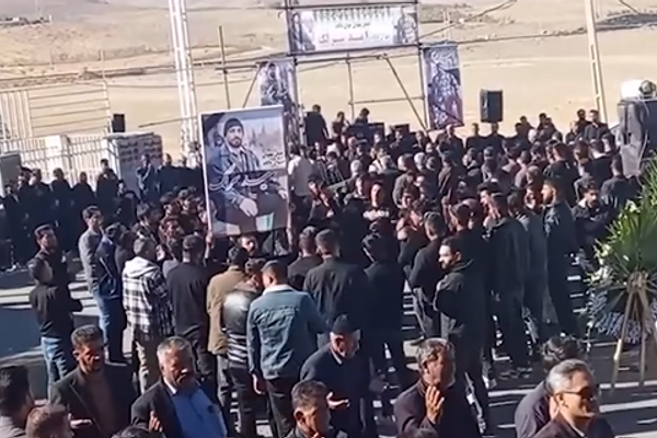 Crowds chant ‘Death to Khamenei’ at funeral of man who burned leader’s photo