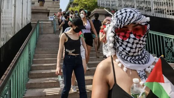 Pro-Palestine students in the US