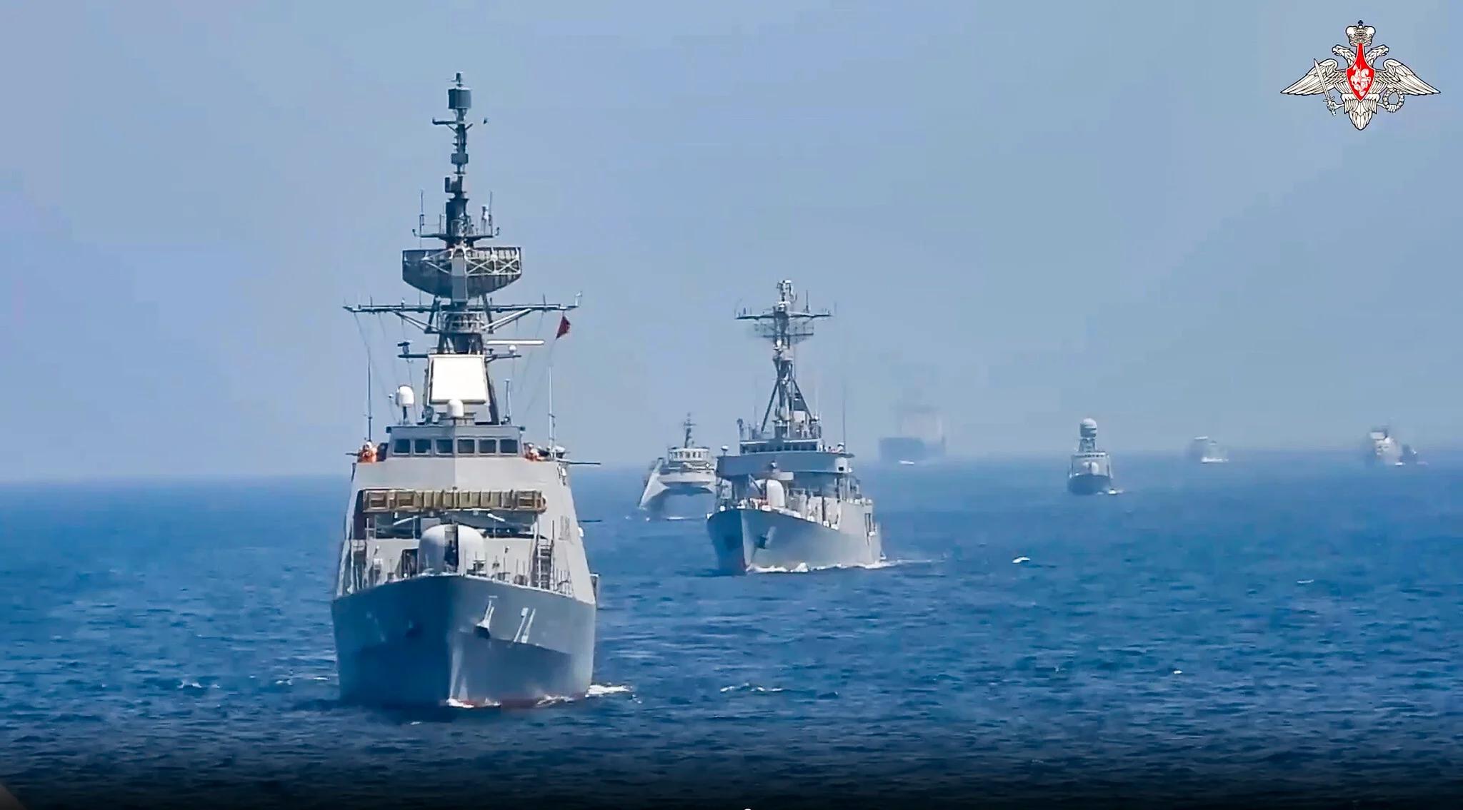 Trump unfazed as Russia, China join Iran for naval drill
