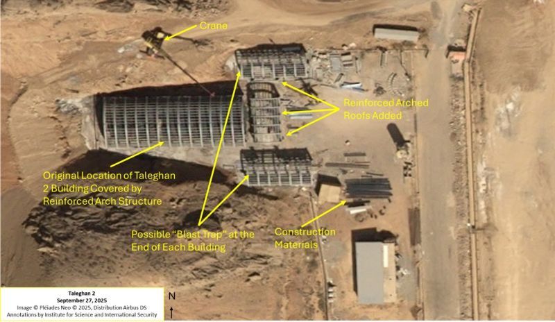 ایران ساخت‌وساز در سایت تخریب‌شده «طالقان-۲» را از سر گرفته است