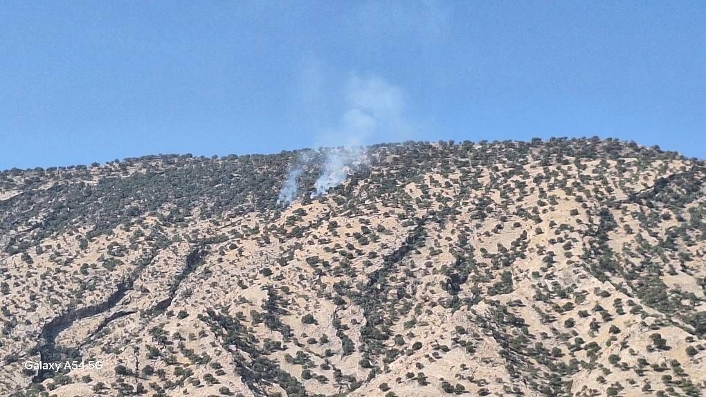 تصویری که «صبح زاگرس» با توضیح شروع مجدد حریق در ارتفاعات خائیز منتشر کرد