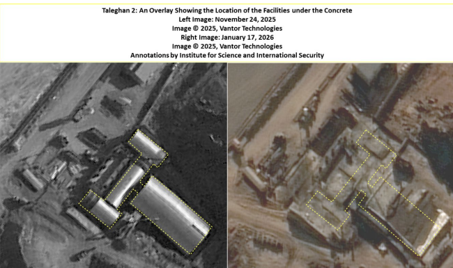 تصویر تطبیقی پیش و پس از پوشش بتنی