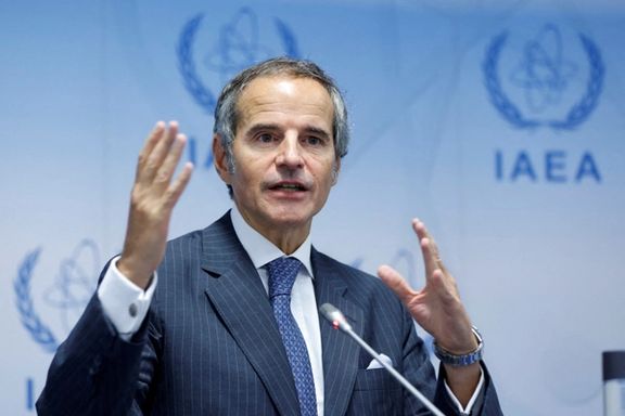 UN nuclear watchdog chief Rafael Grossi attends a press conference during the International Atomic Energy Agency's 35-nation Board of Governors meeting in Vienna, Austria, September 11, 2023.