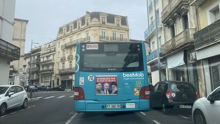 اعتراض جمهوری اسلامی به کارزار تفکیک زباله شهرداری بزییه فرانسه با تصویر خامنه‌ای 