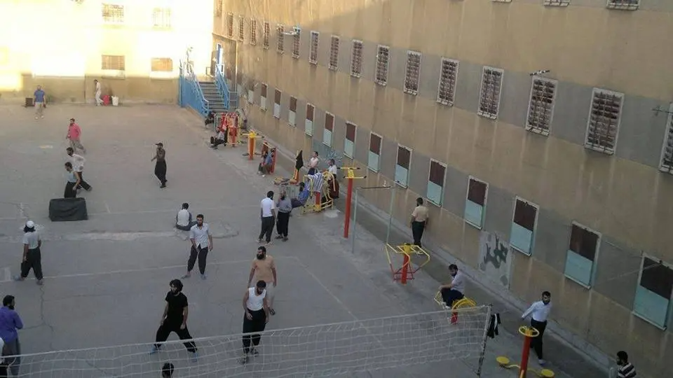 Inmates inside one of Iran's prisons
