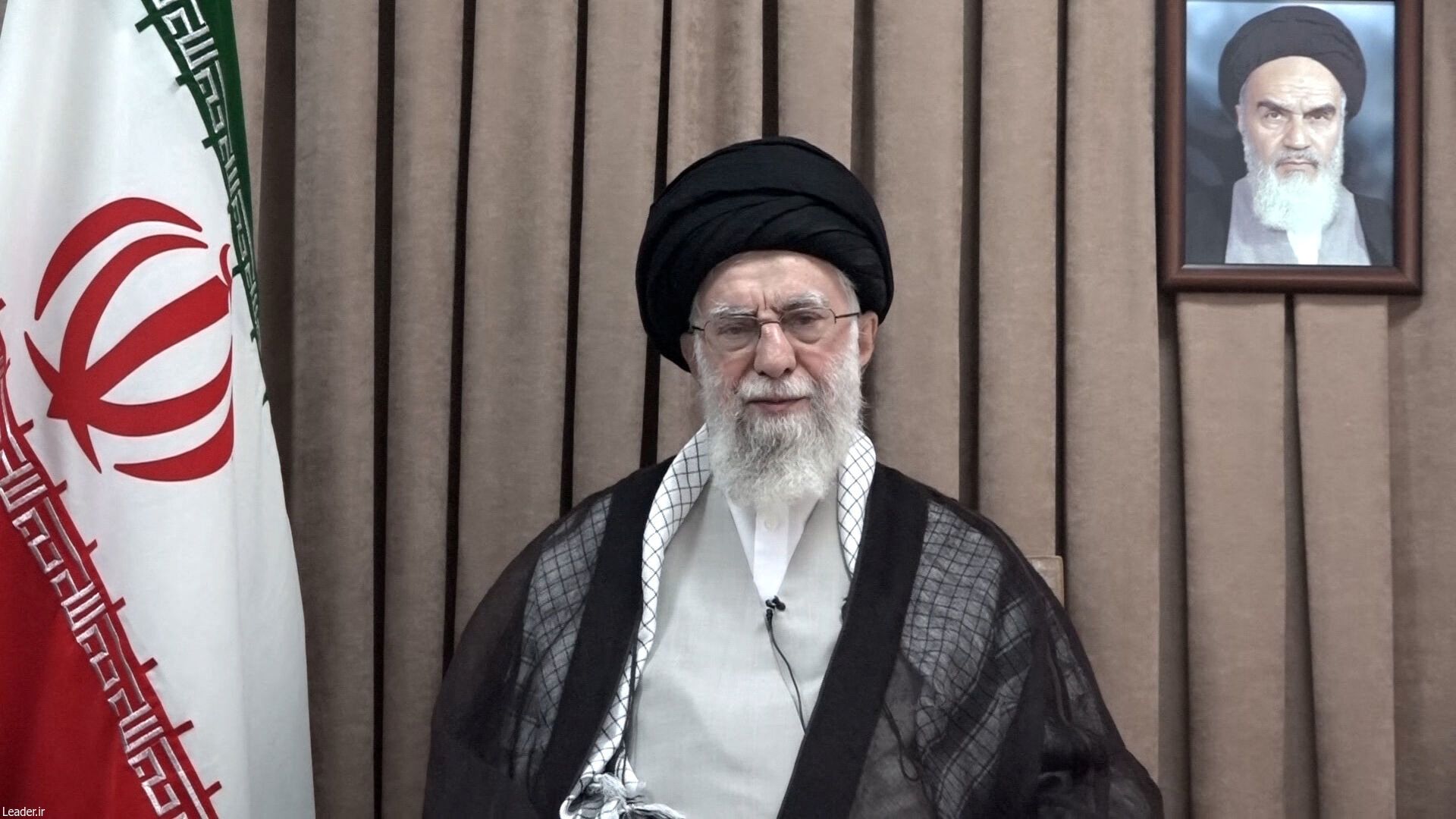 Iran's Supreme Leader Ali Khamenei speaks in a televised message following the Israeli strikes, in Tehran, Iran, June 18, 2025.
