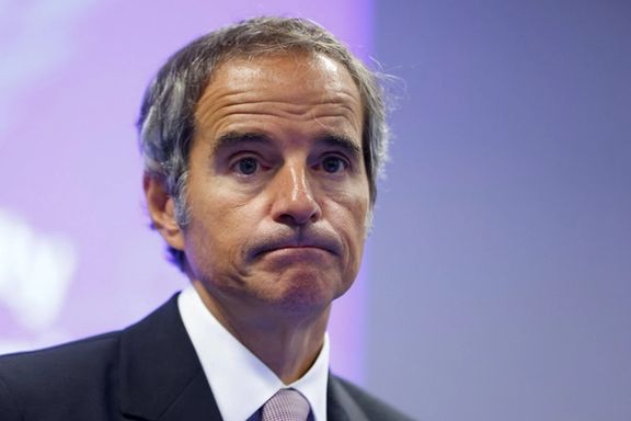 International Atomic Energy Agency (IAEA) Director-General Rafael Grossi reacts as he addresses a news conference during an IAEA Board of Governors meeting in Vienna, September 12, 2022.