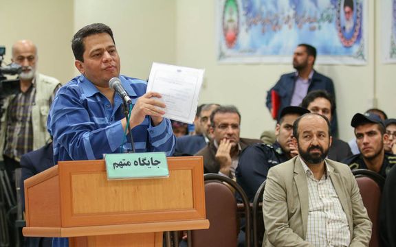 A man who defaulted on a large loan during defense in an Iranian court.
