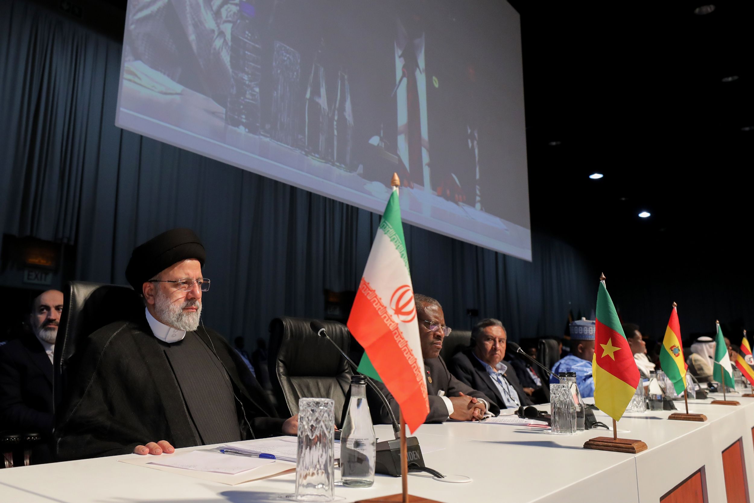President Ebrahim Raisi during the BRICS summit in South Africa's Johannesburg on AUgust 24, 2023