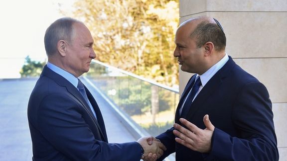 Russian President Vladimir Putin and Israeli PM Naftali Bennet in Sochi. October 21, 2021