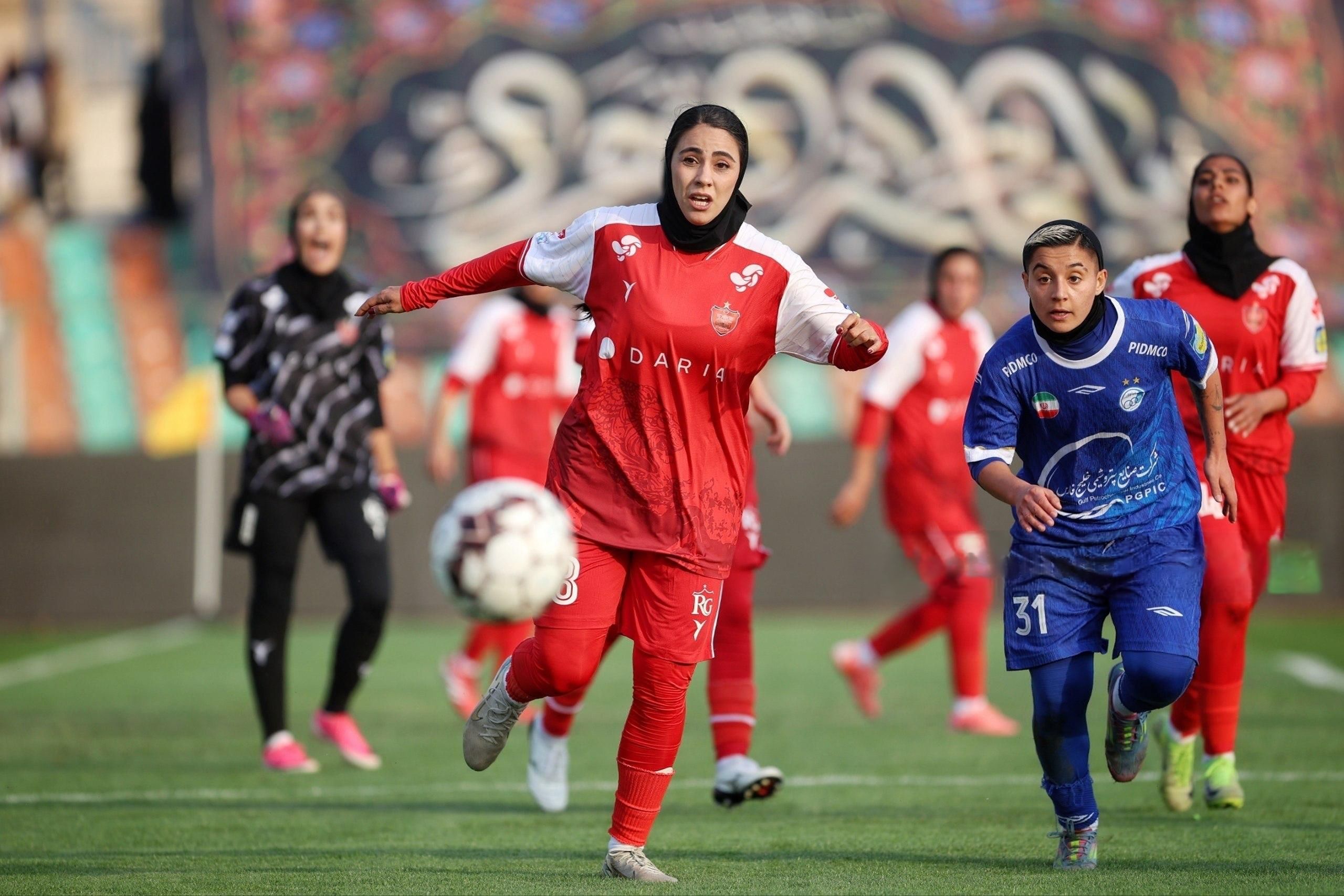 Played but barely seen: Iran's first women's derby makes history